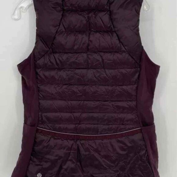 Lululemon Down For a Run Purple Puffer Vest - Size Women's Large Sz 10 - Picture 2 of 7